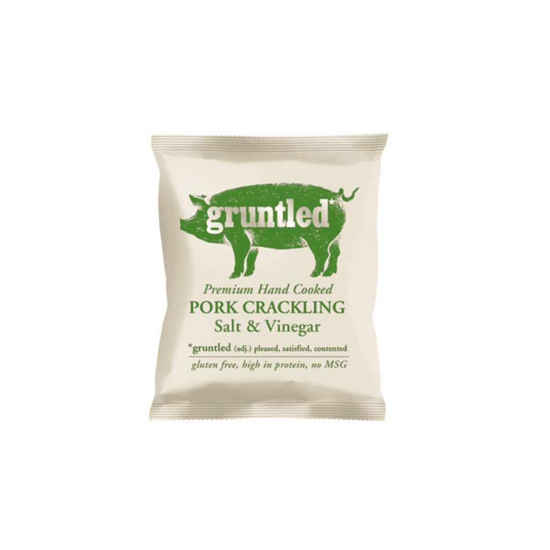 Guntled Gruntled Premium Pork Crackling - Salt and Vinegar